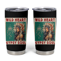 Native American Tumbler Cup Wild Heart Gypsy Soul Women