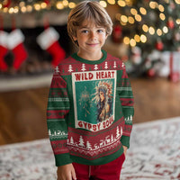 Native American Ugly Christmas Sweater Wild Heart Gypsy Soul Women - Wonder Print Shop