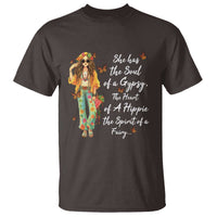 Hippie Girl T Shirt The Soul Of A Gypsy The Heart Of A Hippie The Spirit Of A Family - Wonder Print Shop