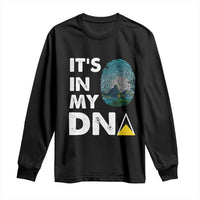 Saint Lucia Long Sleeve Shirt It's In My DNA Beautiful Beach