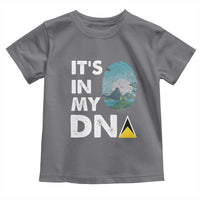 Saint Lucia Toddler T Shirt It's In My DNA Beautiful Beach