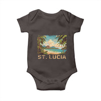 Saint Lucia Baby Onesie St. Lucia Beach Trip