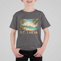 Saint Lucia T Shirt For Kid St. Lucia Beach Trip - Wonder Print Shop