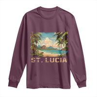 Saint Lucia Long Sleeve Shirt St. Lucia Beach Trip