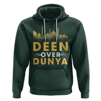 Islam Hoodie Deen Over Dunya Islamic Muslim - Wonder Print Shop