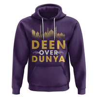 Islam Hoodie Deen Over Dunya Islamic Muslim - Wonder Print Shop