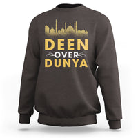 Islam Sweatshirt Deen Over Dunya Islamic Muslim - Wonder Print Shop
