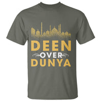 Islam T Shirt Deen Over Dunya Islamic Muslim - Wonder Print Shop