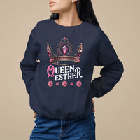 Purim Holiday Sweatshirt Queen Esther Jewish Israel Feast - Wonder Print Shop