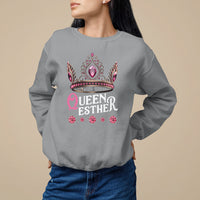 Purim Holiday Sweatshirt Queen Esther Jewish Israel Feast - Wonder Print Shop