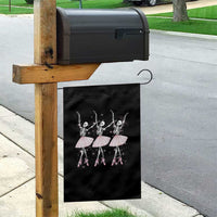 Funny Halloween Skeleton Ballet Dancing Ballerina Garden Flag - Wonder Print Shop