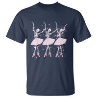 Funny Halloween Skeleton Ballet Dancing Ballerina T Shirt - Wonder Print Shop