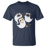 Halloween Cat Lover T Shirt Spooky Cute Ghost Costume - Wonder Print Shop
