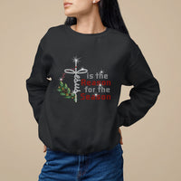 Jesus Is The Reason For The Season Bling Christmas Sweatshirt - Wonder Print Shop