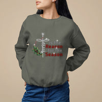 Jesus Is The Reason For The Season Bling Christmas Sweatshirt - Wonder Print Shop