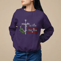 Jesus Is The Reason For The Season Bling Christmas Sweatshirt - Wonder Print Shop