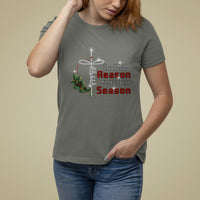 Jesus Is The Reason For The Season Bling Christmas T Shirt For Women - Wonder Print Shop