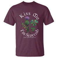 Funny St. Patrick's Day T Shirt Kiss Me I'm Scottish