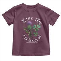 Funny St. Patrick's Day Toddler T Shirt Kiss Me I'm Scottish