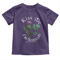 Funny St. Patrick's Day Toddler T Shirt Kiss Me I'm Scottish