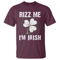 Funny St. Patrick's Day T Shirt Rizz Me I'm Irish