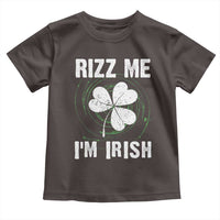 Funny St. Patrick's Day Toddler T Shirt Rizz Me I'm Irish