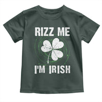 Funny St. Patrick's Day Toddler T Shirt Rizz Me I'm Irish