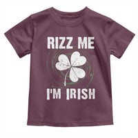 Funny St. Patrick's Day Toddler T Shirt Rizz Me I'm Irish
