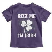 Funny St. Patrick's Day Toddler T Shirt Rizz Me I'm Irish