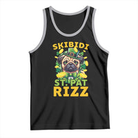 Funny St. Patrick's Day Tank Top Skibidi St. Patrizz Cute Dog Leprechaun