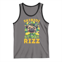 Funny St. Patrick's Day Tank Top Skibidi St. Patrizz Cute Dog Leprechaun