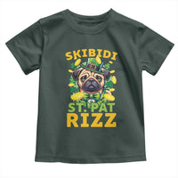 Funny St. Patrick's Day Toddler T Shirt Skibidi St. Patrizz Cute Dog Leprechaun