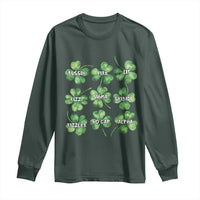 Funny St. Patrick's Day Long Sleeve Shirt Shamrock Lit Rizz Sigma Skibidi Rizzler No Cap Alpha