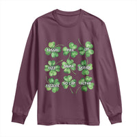 Funny St. Patrick's Day Long Sleeve Shirt Shamrock Lit Rizz Sigma Skibidi Rizzler No Cap Alpha