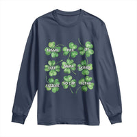 Funny St. Patrick's Day Long Sleeve Shirt Shamrock Lit Rizz Sigma Skibidi Rizzler No Cap Alpha