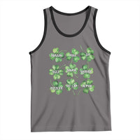 Funny St. Patrick's Day Tank Top Shamrock Lit Rizz Sigma Skibidi Rizzler No Cap Alpha
