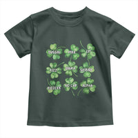 Funny St. Patrick's Day Toddler T Shirt Shamrock Lit Rizz Sigma Skibidi Rizzler No Cap Alpha