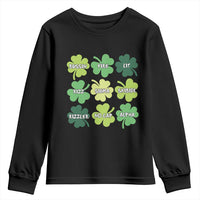 Funny St. Patrick's Day Youth Sweatshirt Lit Rizz Sigma Skibidi Rizzler No Cap Alpha