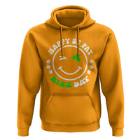 Funny St. Patrick's Day Hoodie Happy St Pat Rizz Day Shamrock Lucky Face
