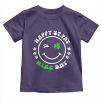 Funny St. Patrick's Day Toddler T Shirt Happy St Pat Rizz Day Shamrock Lucky Face