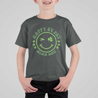 Funny St. Patrick's Day T Shirt For Kid Happy St Pat Rizz Day Lucky Shamrock Face