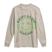 Funny St. Patrick's Day Long Sleeve Shirt Happy St Pat Rizz Day Lucky Shamrock Face