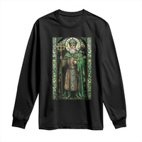 St. Patrick's Day Long Sleeve Shirt Saint Patrick Art Aesthetic Stained Glass