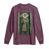 St. Patrick's Day Long Sleeve Shirt Saint Patrick Art Aesthetic Stained Glass