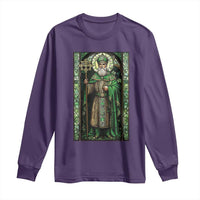 St. Patrick's Day Long Sleeve Shirt Saint Patrick Art Aesthetic Stained Glass