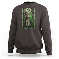 St. Patrick's Day Sweatshirt Saint Patrick Art Aesthetic Stained Glass