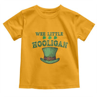 Funny St. Patrick's Day Toddler T Shirt Wee Little Hooligan Shamrock Leprechaun Hat