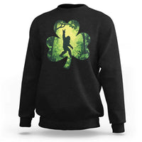 Funny St. Patrick's Day Bigfoot Sweatshirt Sasquatch Shamrock Irish