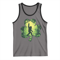 Funny St. Patrick's Day Bigfoot Tank Top Sasquatch Shamrock Irish
