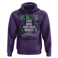 Funny Scots-Irish Kilts Hoodie Make Good Girls Wonder And Bad Girls Check For Themselves